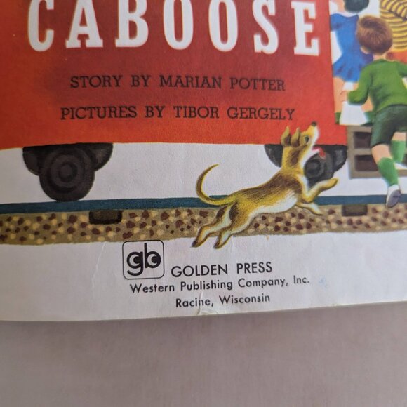 Vintage Little Golden Book The Little Red Caboose Hard Cover Book 1980 - Picture 8 of 10